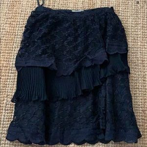 Multi tiered lace skirt Anthropologie